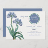 Invitation Vintage Lily Brunch (Devant / Derrière)