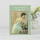 Invitation vintage Lingerie Douche (Debout devant)