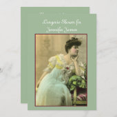 Invitation vintage Lingerie Douche (Devant / Derrière)