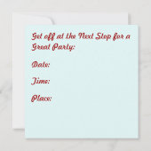 Invitation vintage Locomotive Party (Dos)