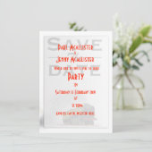 Invitation vintage locomotive pour sauvegarder la  (Debout devant)