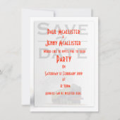 Invitation vintage Locomotive Save the Date (Devant)