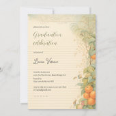 Invitation Vintage Magic Land Paper Graduation Annonces (Dos)