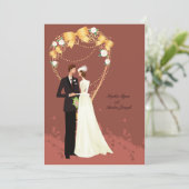 Invitation vintage majestueuse (Debout devant)