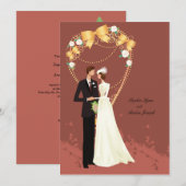 Invitation vintage majestueuse (Devant / Derrière)