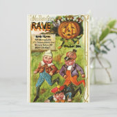 Invitation Vintage Mare Halloween Rave Party (Debout devant)