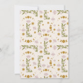 Invitation Vintage Mariage botanique mystique (Dos)