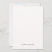 Invitation Vintage Mariage Floral (Dos)