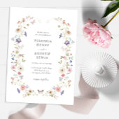 Invitation Vintage Mariage Floral