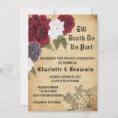 Invitation Vintage Mariage Halloween  (Devant)