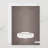 Invitation Vintage Mason Jar Daisy Anniversaire Brown (Dos)