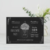 Invitation Vintage MasonJar's Engagement Party (Debout devant)