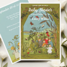 Vintage Meadow Babies Story Livre Douche