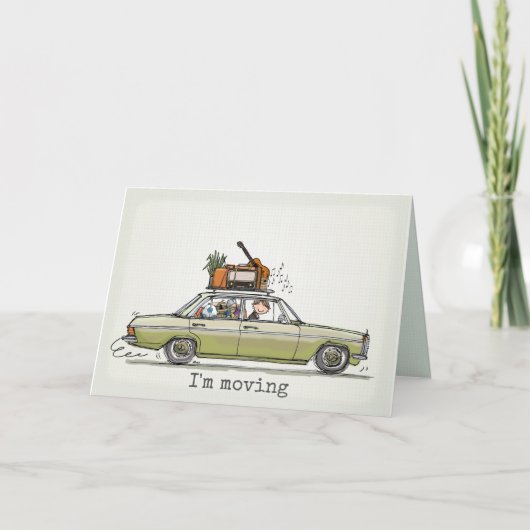 Invitation Vintage Mercedes Aankondiging (Voorkant)