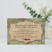 Invitation Vintage mexicaine Red Chili Peppers Party (Debout devant)