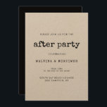 Invitation Vintage minimaliste mariage de machine à écrire ap<br><div class="desc">La fête ne se termine jamais ! Organisez votre mariage après la fête avec ces invitations modernes. Un design minimaliste et vintage pour votre papeterie mariage : choisissez cette suite mariage rétro mais moderne,  avec une police de machine à écrire. Entièrement personnalisable,  pour les amateurs de simplicité.</div>