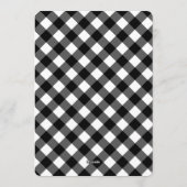Invitation Vintage Modern Gingham Save the Date Cards (Dos)