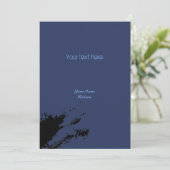 Invitation Vintage Monochrome Clean Random Graffiti Blotch (Debout devant)