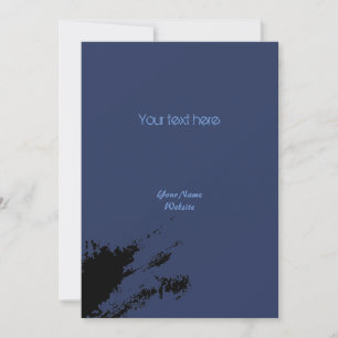 Invitation Vintage Monochrome Clean Random Graffiti Blotch