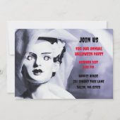 Invitation Vintage Monster Black White Bride de Frankenstein (Devant)