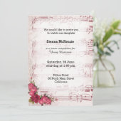 Invitation Vintage music (Debout devant)