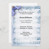 Invitation Vintage music (Devant / Derrière)