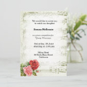 Invitation Vintage music (Debout devant)