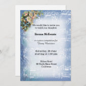 Invitation Vintage music (Devant / Derrière)