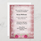 Invitation Vintage music (Devant / Derrière)