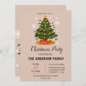 Invitation Vintage Noël (Devant / Derrière)