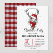 Invitation Vintage Noël (Devant / Derrière)