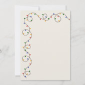 Invitation Vintage Noël Light Strand Holiday (Dos)