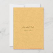 Invitation Vintage or brocade mariage juif (Dos)