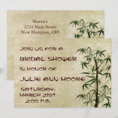 Invitation Vintage Oriental Bamboo 1 (Devant / Derrière)