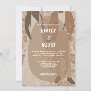 Invitation Vintage Paisley Whispers of Love Mariage