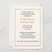 Invitation Vintage Paons Monogramme Ivoire BG (Dos)