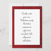 Invitation Vintage Paris collage Valentines (Dos)