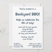 Invitation Vintage patriotique, fête d'enfants Montgolfière (Dos)