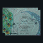 Invitation Vintage Peacock Bird Cage Feather Mariage Inviter<br><div class="desc">voir plus vintages produits d'oiseaux paons voir plus vintages produits d'oiseaux Peacock Wedding Invitations Vintage Paisley Peacock Colors or Fuchsia and Lime Paisley Faire-part de mariage -Paisley Peacock Colours Wedding Invitations, RSVP, Save the Date and Direction or Reception Cards. Cartes RSVP & Place Cartes RSVP & Place Cartes Mariages d'oiseaux...</div>