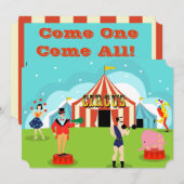 Invitation Vintage personnalisée (Devant / Derrière)