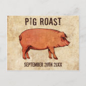 Invitation vintage Pig Roast Postcard IV (Devant)
