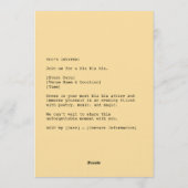 Invitation Vintage Pin-Up Power Shout (Dos)