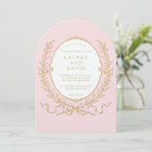 Invitation vintage Pink Paris Glam (Debout devant)