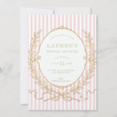 Invitation Vintage Pink Paris Glam Bridal Shower (Devant)