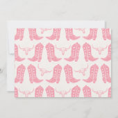 Invitation Vintage Pink Photo Cowgirl First Rodeo Birthday (Dos)