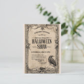 Invitation vintage pour Halloween (Debout devant)