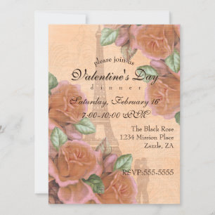 Invitation vintage pour la Saint-Valentin Rêves Pa