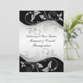 Invitation vintage pour les 25 ans de mariage (Debout devant)