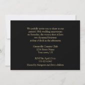 Invitation vintage pour les 50 ans de mariage (Dos)