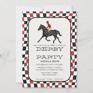 Invitation vintage pour une soirée Kentucky Derby